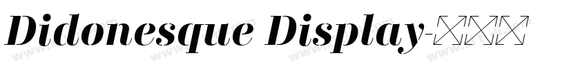 Didonesque Display字体转换